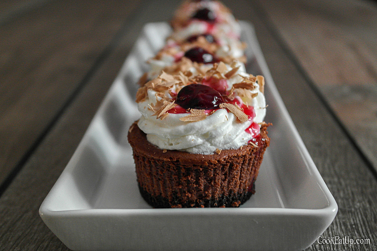 Black Forest cheesecake cupcakes recipe