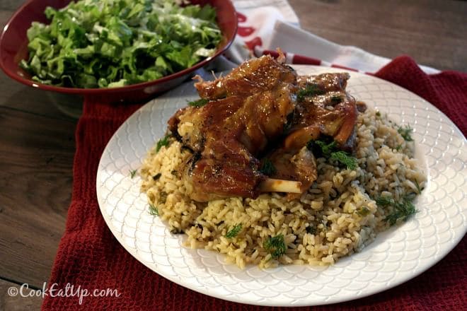 Greek Easter Lamb with Rice and Herbs