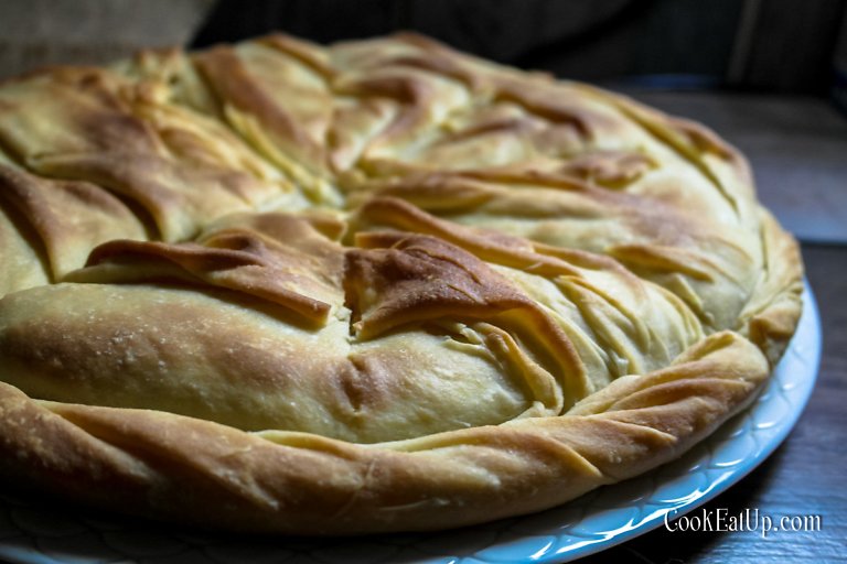 Golden rustic phyllo from yellow wheat flour