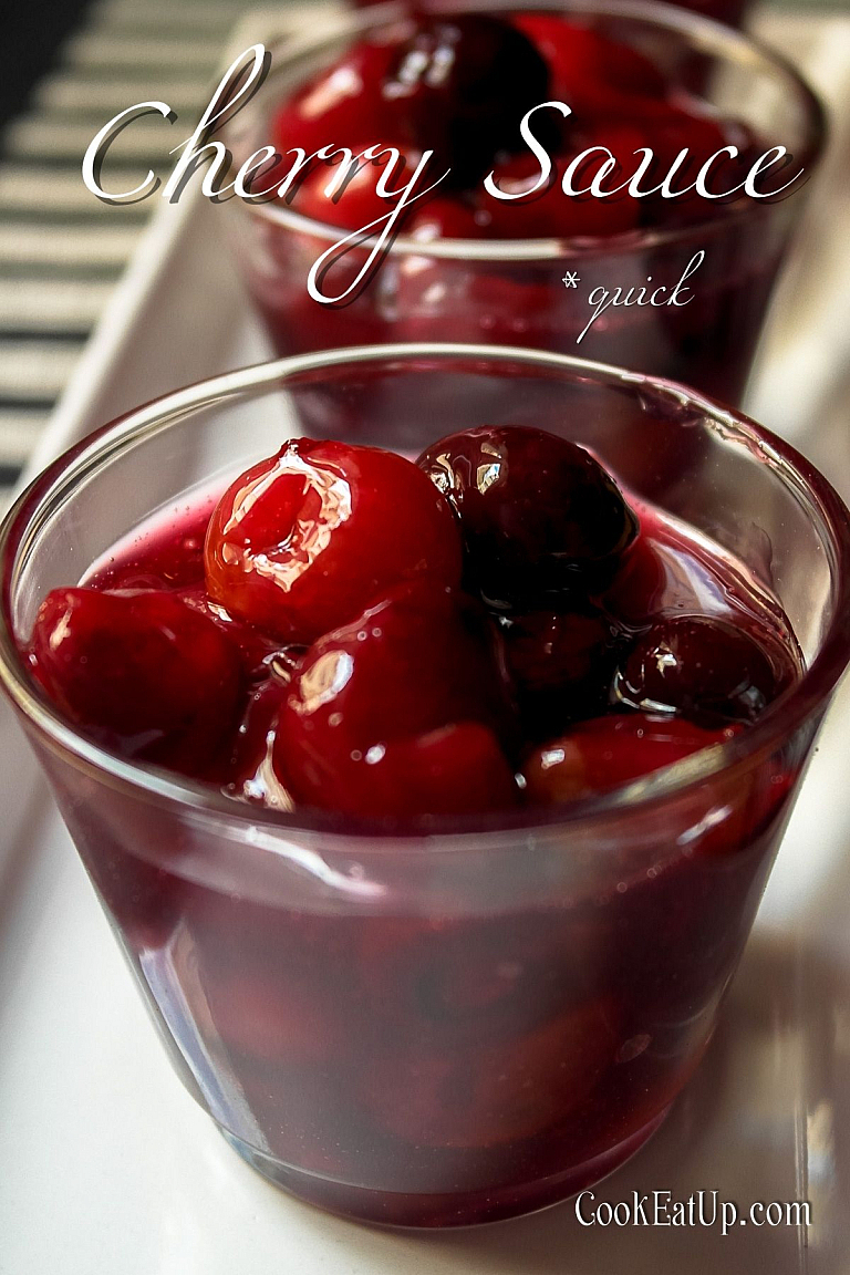 Quick cherry sauce recipe